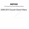 Top Quality Front Suspension Strut Shock Mounting Pair For 2006-2013 Suzuki Grand Vitara K73-100163